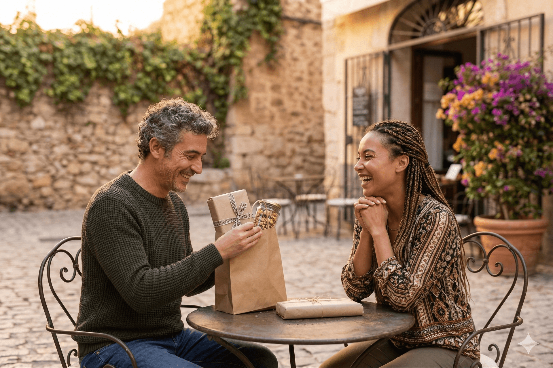 Cesta corporativa Mostarda com doces, snacks e caneca para empresas de Manaus
